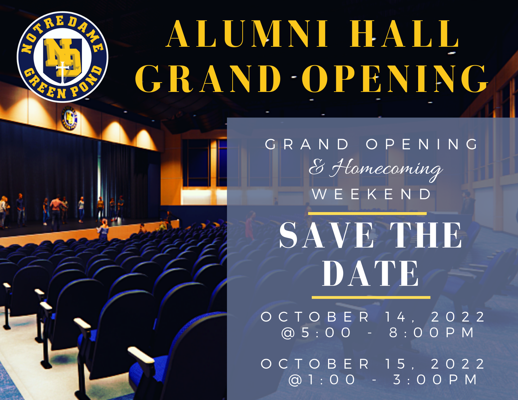 Alumni Auditorium Grand Opening