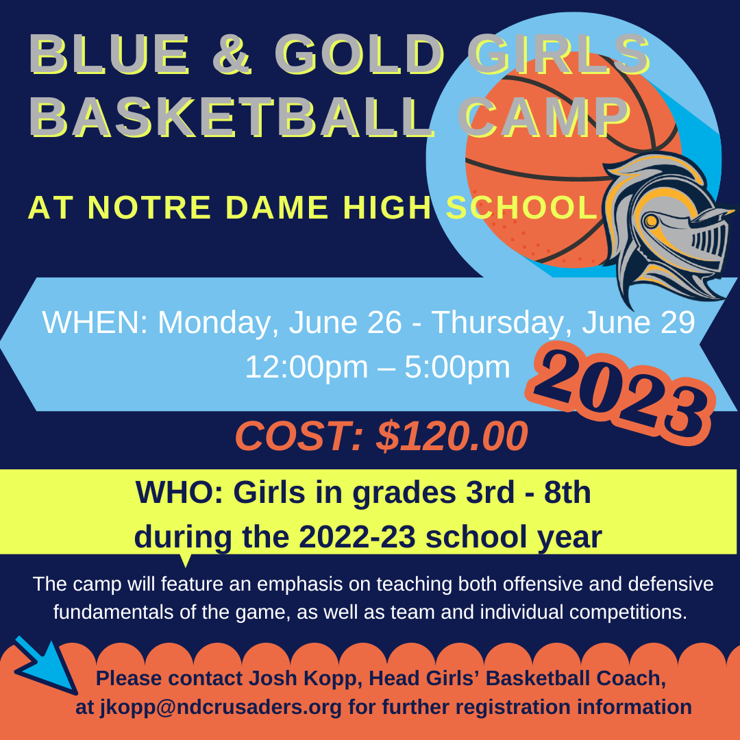 2023 Blue & Gold Girls Basketball Camp