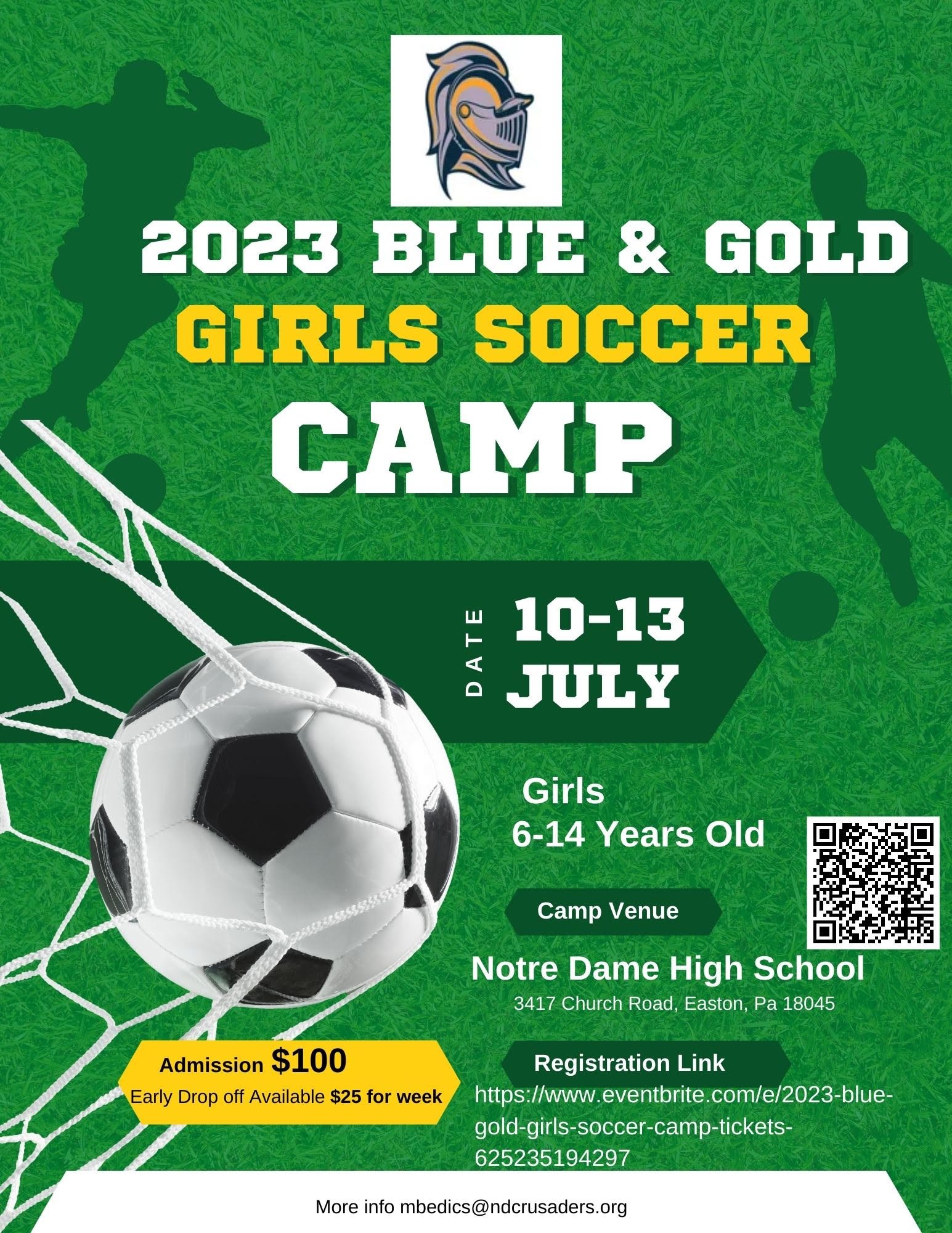 2023 Girls Soccer Came at ND